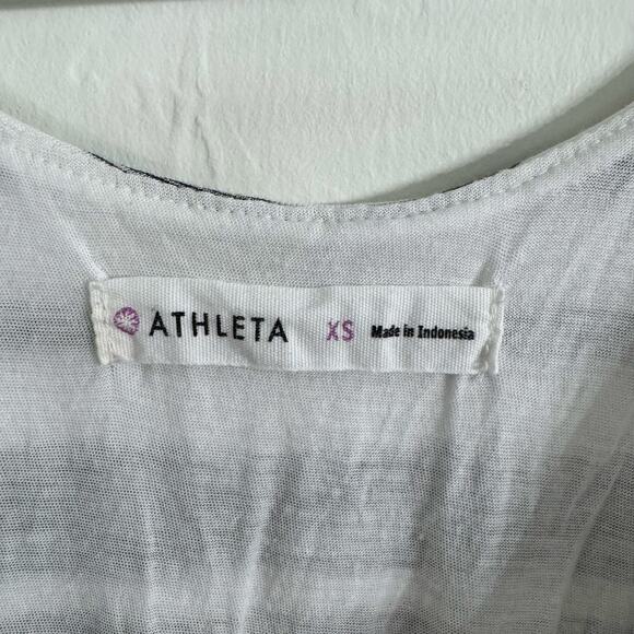 ATHLETA Comeback Striped Ombre Space Dye Ruched Knit Midi Dress Size XS - Picture 5 of 11